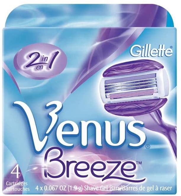Gillette Venus Breeze Damenrasierer mit Ersatzklingen und Halterung