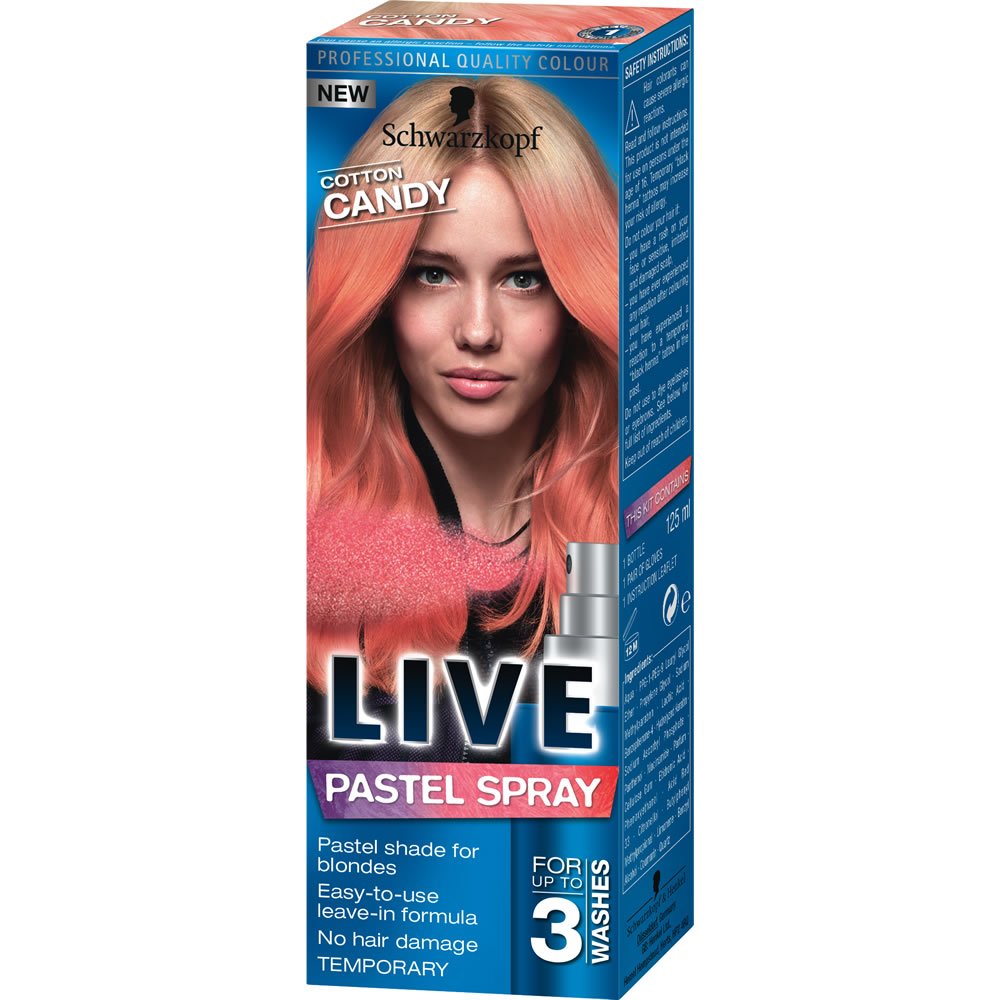 Schwarzkopf Live Pastel Spray Cotton Candy (3x125ml)
