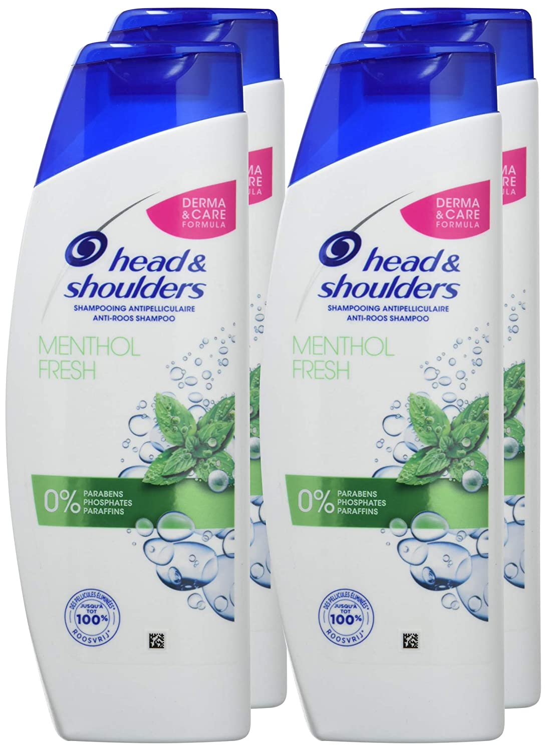 Head and Shoulders Menthol Fresh Anti-Schuppen Shampoo (4x280ml)