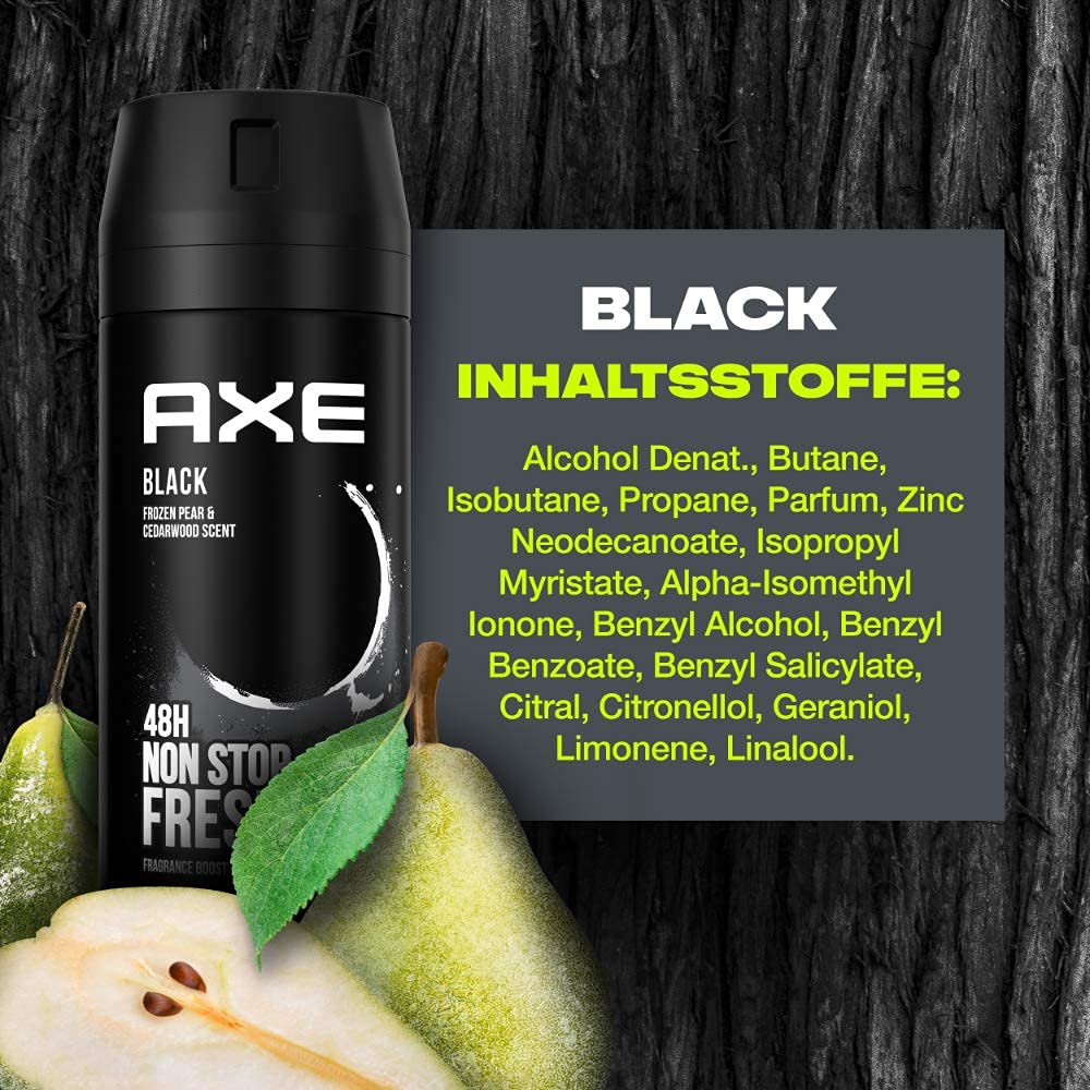 AXE Black Deodorant Bodyspray (6x150ml)