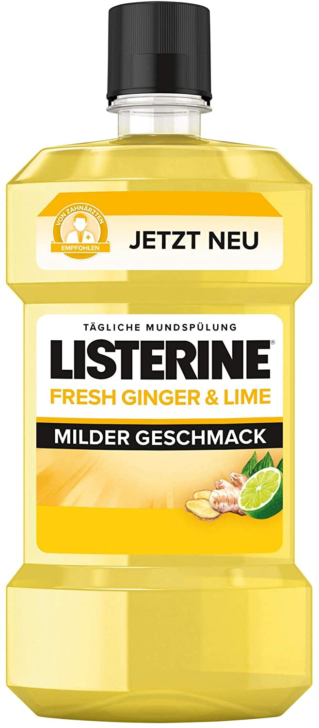 LISTERINE® FRESH GINGER & LIME Antibakterielle Mundspülung  (600 ml),