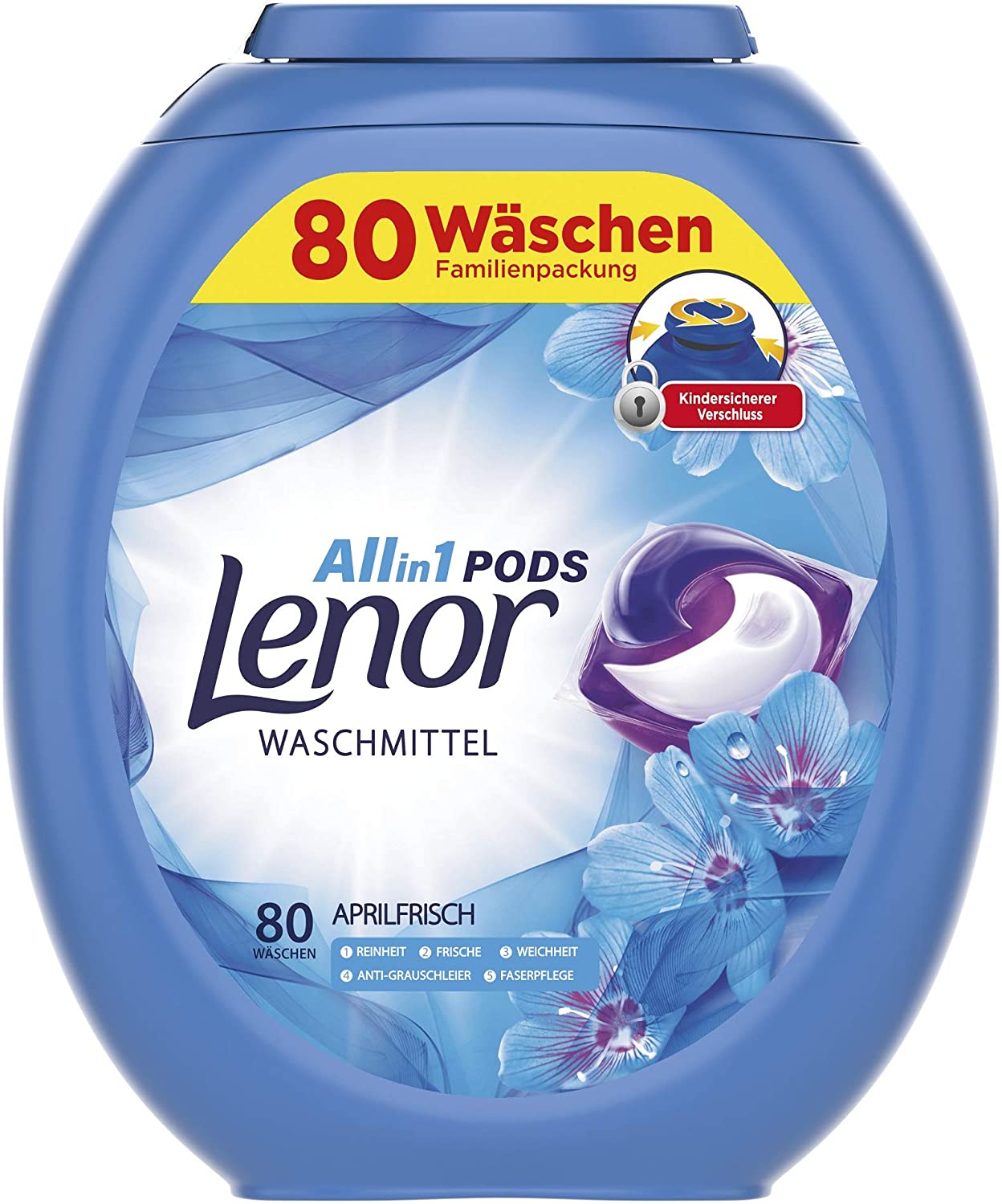 Lenor All-in-1 PODS Waschmittel Aprilfrisch (80 Waschladungen)
