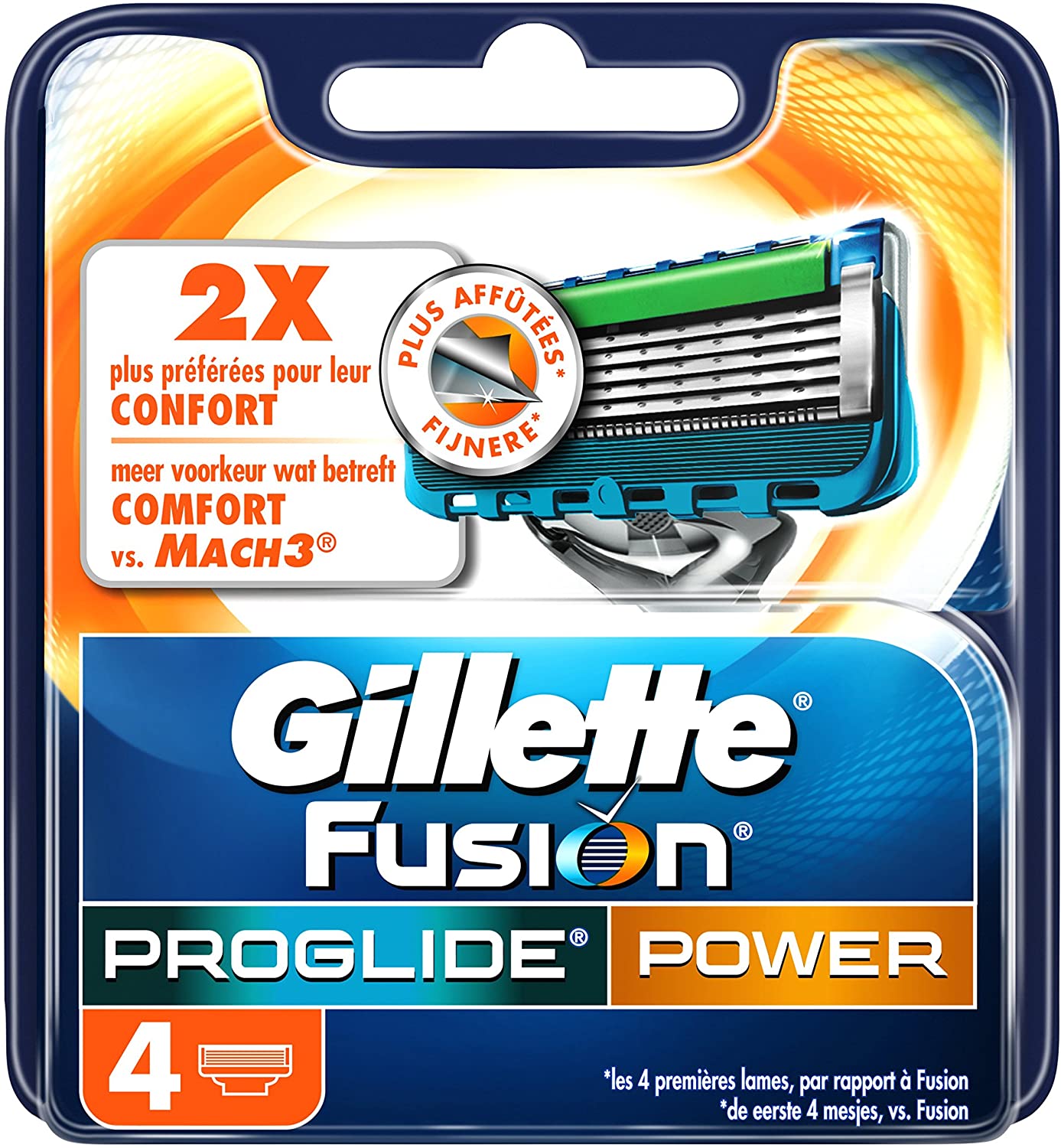 Gillette Fusion ProGlide Power Rasierklingen (1x4)